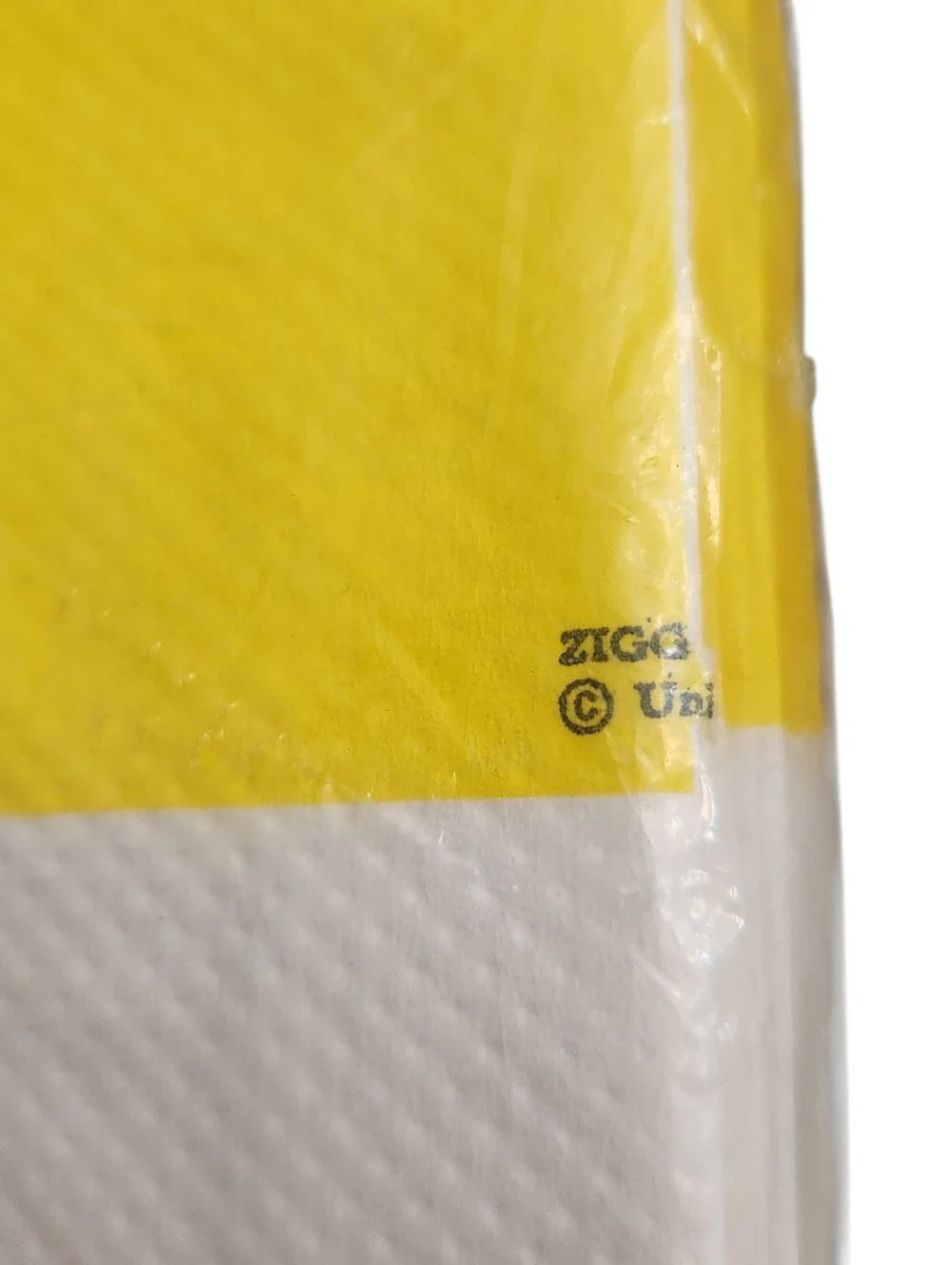 Vintage American Greetings Paper Tablecloth Ziggy Rectangle 54x96 80s Party USA